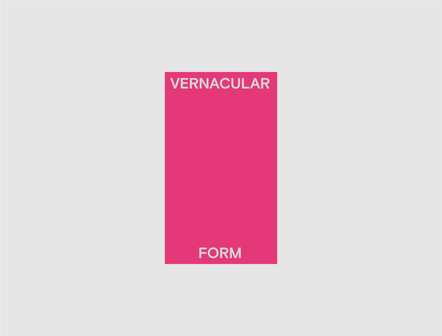 Forma Vernácula